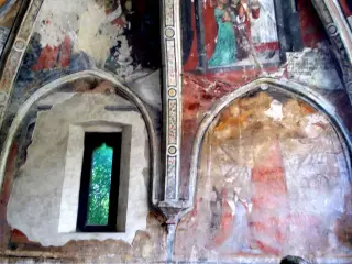 Parete di fondo lato destro - Cappella di San Sebastiano a Pianezza