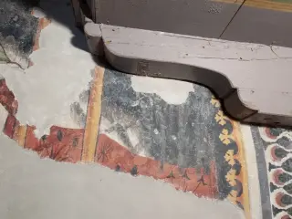 Affresco in controfacciata - Cappella di San Giacomo a Busca