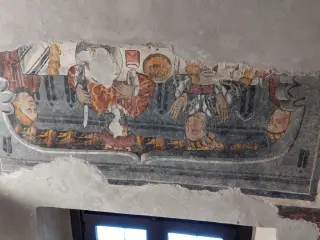 Miracolo del pollo - Cappella di San Giacomo a Busca