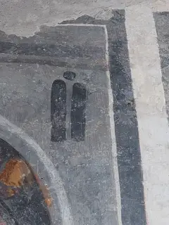 Miracolo del pollo dettaglio - Cappella di San Giacomo a Busca