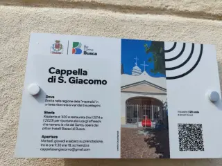 Pannello illustrativo - Cappella di San Giacomo a Busca