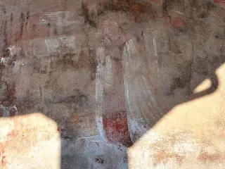Annunciazione dettaglio - Cappella dei Santi Sebastiano e Roccco a Pont-Saint-Martin