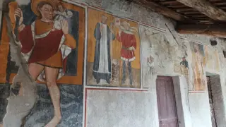 Affreschi - Ex Convento del Cascinale dei Frati a Roccaforte MondovìFrazione Bertini