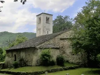 Abside e campanile - Pieve di San Maurizio a Roccaforte Mondovì
