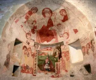 Cristo Pantocratore e santi - Pieve di San Maurizio a Roccaforte Mondovì