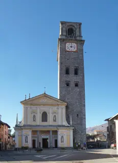 Facciata - Parrocchiale di San Lorenzo a Andorno Micca