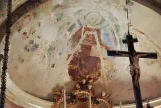 Cristo Pantocratore nell'abside - Parrocchiale di Santa Maria di Pulcherada a San Mauro Torinese