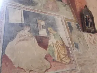 Affresco - Chiesa di S. Maria e S. Siro - Santuario Madonna D.Guardia a Sale