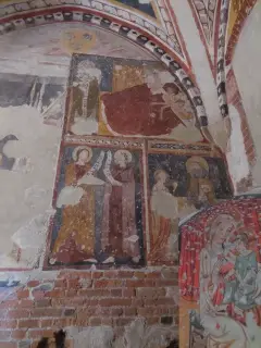 Affresco cappella San Nicola - Collegiata di Sant'Andrea a Savigliano