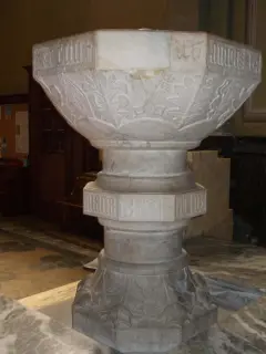 Fonte battesimale - Chiesa Abbaziale di San Pietro dei Cassinesi a Savigliano