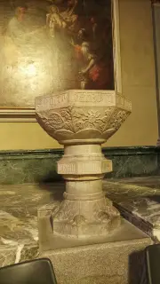 Fonte battesimale - Chiesa Abbaziale di San Pietro dei Cassinesi a Savigliano