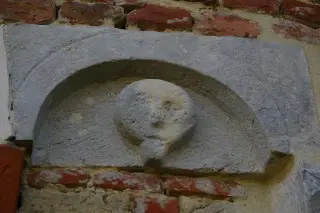 Abside Dettaglio scultura - Chiesa di San Nicola o Nicolao a Settime
