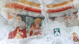 Affreschi - Cappella di Sant'Antonio Abate o San Giovanni Battista a Scopello