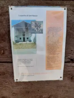 Pannello illustrativo - Cappella di San Rocco a Trinità