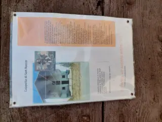 Pannello illustrativo - Cappella di San Rocco a Trinità