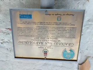 Pannello illustrativo - Oratorio di San Bartolomeo a Valenza