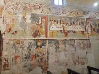 Affreschi - Oratorio di San Sebastiano a Arborio