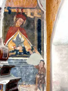 San Crispino e il povero - Chiesa o Monastero dei Santi Pietro e Colombano a Pagno