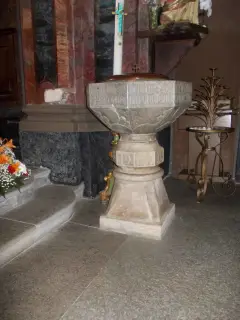 Fonte battesimale - Parrocchiale di Sant'Andrea a Brossasco