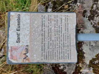 Pannello illustrativo - Cappella o Chiesa di Sant'Eusebio a Casteldelfino
