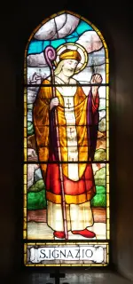 Vetrata con Sant'Ignazio - Collegiata di Santa Maria Nascente a Arona