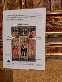 Pannello illustrativo - Collegiata dell' Assunta a Revello