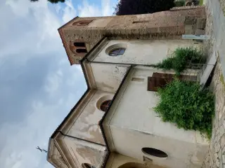 Ingresso e campanile - Abbazia di Santa Maria a Cavour