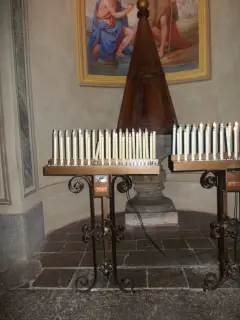 Fonte battesimale - Campanile Antica Chiesa di San Giovanni Battista a Barge