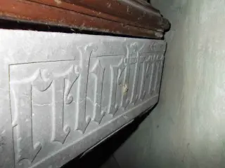 Fonte battesimale CELI ET TERE - Campanile Antica Chiesa di San Giovanni Battista a Barge