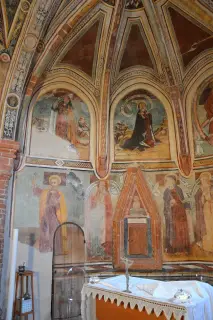 Affreschi presbiterio - Cappella Cimiteriale di San Giovanni Battista a Volvera