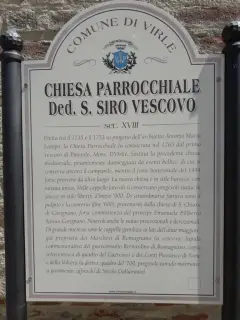 Pannello illustrativo - Parrocchiale di San Siro a Virle Piemonte