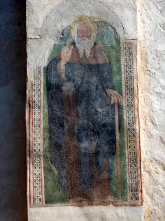 Esterno, parete Sud - sant'Antonio - Parrocchiale di San Vito a Piossasco