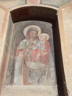 Affresco in facciata - Duomo di San Donato a Pinerolo