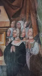 Madonna della Misericordia dettaglio - Cappella Cimiteriale di San Bernardino a Lusernetta