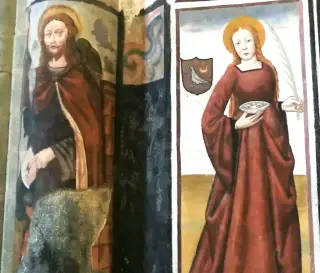 Affresco - Sacra o Sagra di San Michele a Sant'Ambrogio di TorinoFrazione Sacra di San Michele