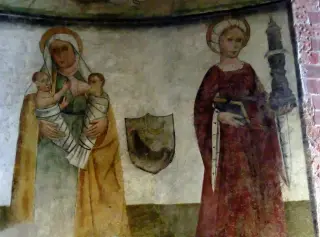Affresco - Sacra o Sagra di San Michele a Sant'Ambrogio di TorinoFrazione Sacra di San Michele