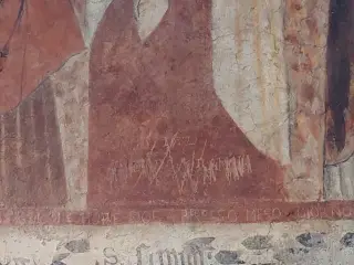 Graffiti - Certosa della Madonna della Losa a GravereFrazione Losa