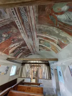 Affreschi interno - Certosa della Madonna della Losa a GravereFrazione Losa