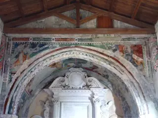 Fondo, l'Annunciazione - Chiesa di Santa Caterina a Chiomonte
