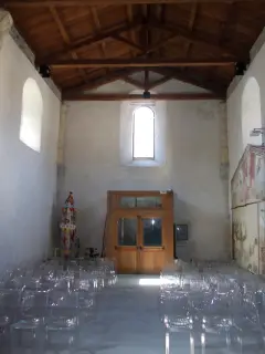 Interno verso portale - Chiesa di Santa Caterina a Chiomonte