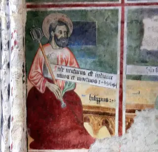 Affresco San Filippo - Chiesa di Santa Caterina a Chiomonte