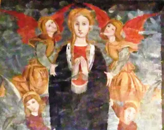 Scene della vita della Vergine - Cappella di San Cristoforo o dell'Annunziata a SalbertrandFrazione Oulme