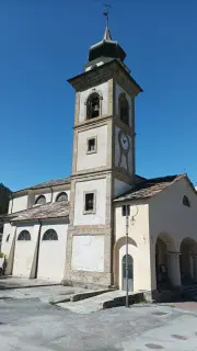 Facciata e campanile - Parrocchiale di Santa Maria Assunta a Oulx