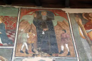 Parete sinistra - Sant'Antonio - Cappella di Sant'Antonio a OulxFrazione Jouvenceaux