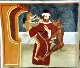 Affreschi - Cappella di Sant'Andrea e San Giacomo a BardonecchiaFrazione Les Horres