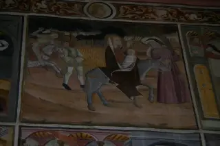 Storie di Cristo - 6 Fuga in Egitto - Pieve di San Maurizio a San Maurizio Canavese