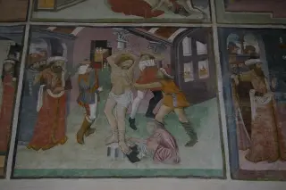 Storie di Cristo - 19 Flagellazione - Pieve di San Maurizio a San Maurizio Canavese