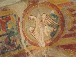 Affreschi arco trionfale - Chiesa di San Ferriolo o San Ferreolo a Grosso