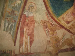 Affresco catino absidale dettaglio - Chiesa di San Ferriolo o San Ferreolo a Grosso
