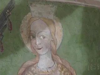 Santa Caterina d'Alessandria - Particolare - Cappella di San Giulio a LemieFrazione Forno